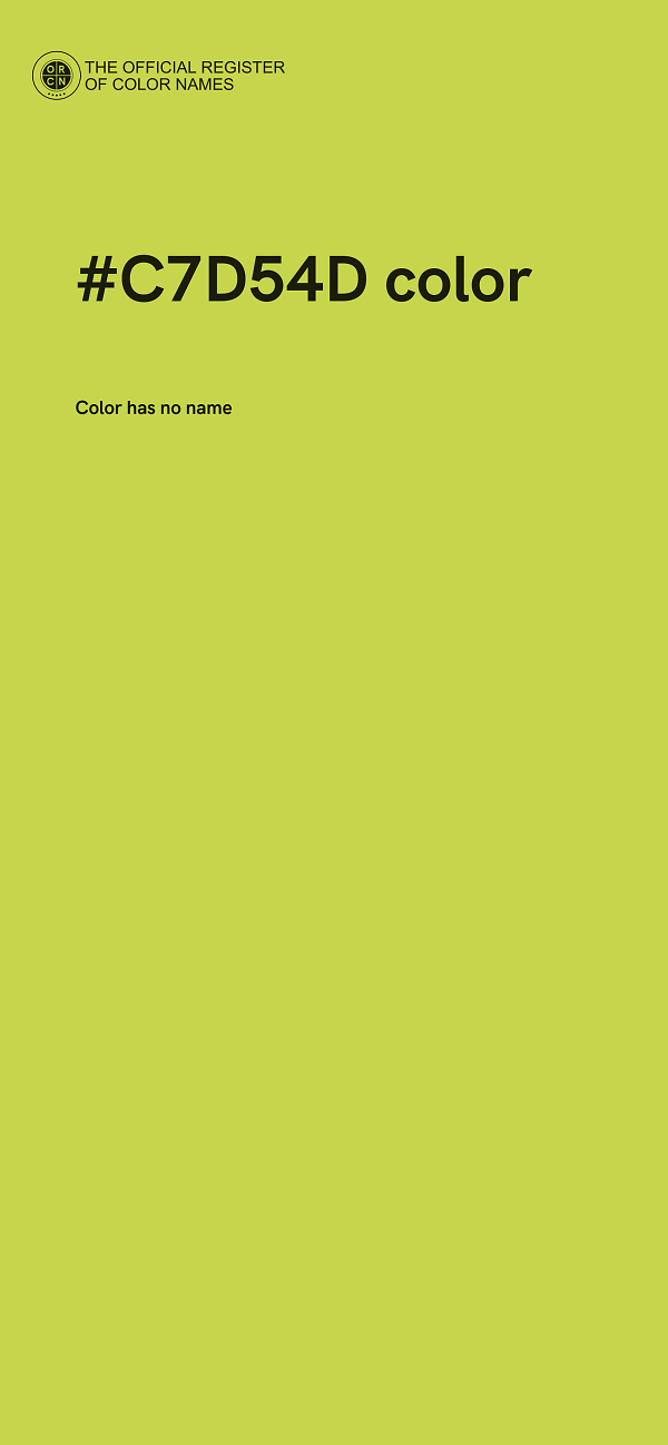 #C7D54D color image