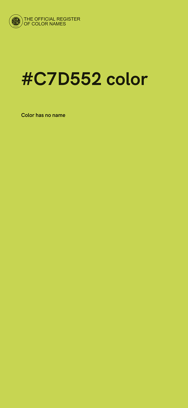 #C7D552 color image