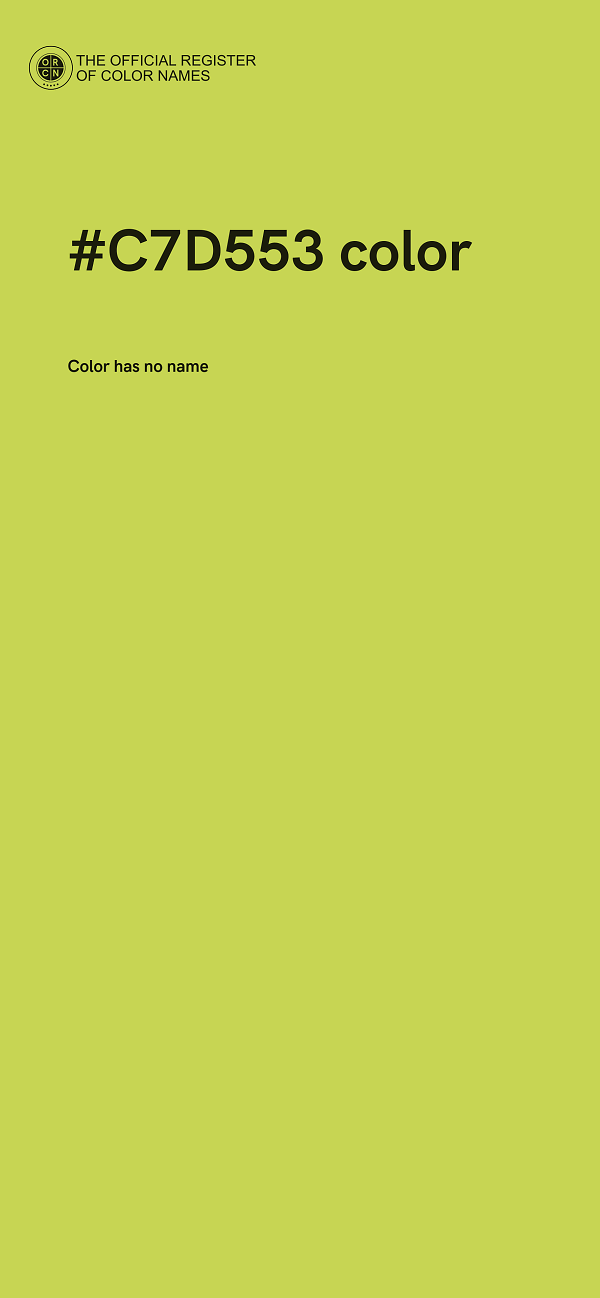 #C7D553 color image