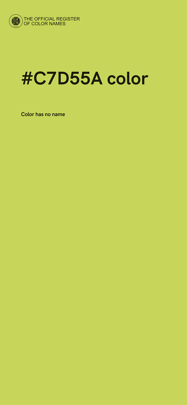#C7D55A color image