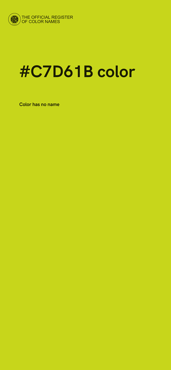 #C7D61B color image