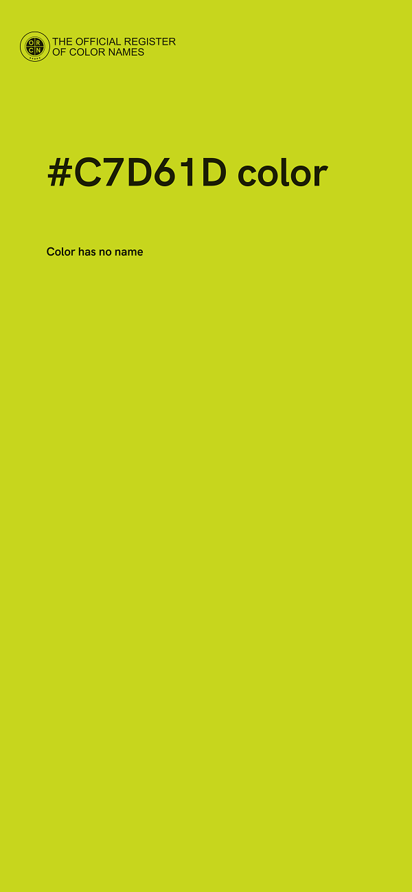 #C7D61D color image