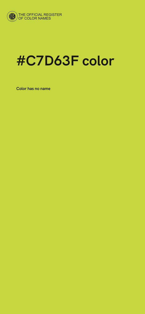 #C7D63F color image
