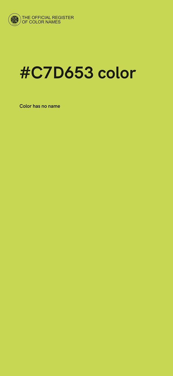 #C7D653 color image