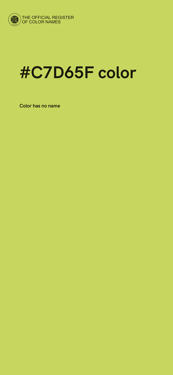 #C7D65F color image