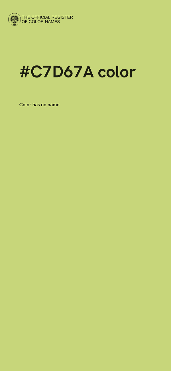 #C7D67A color image