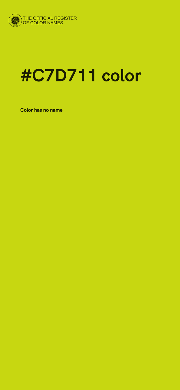 #C7D711 color image