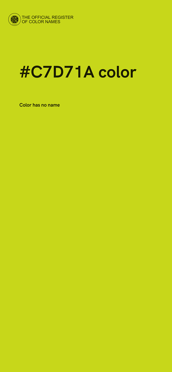 #C7D71A color image