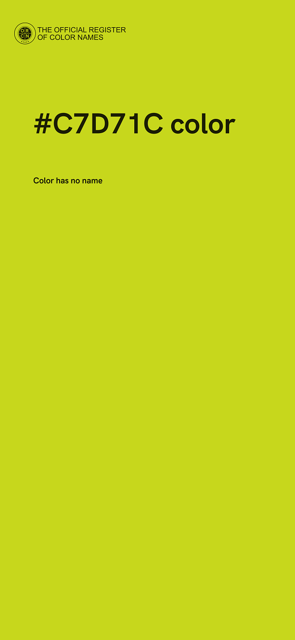 #C7D71C color image
