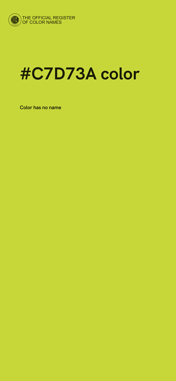 #C7D73A color image