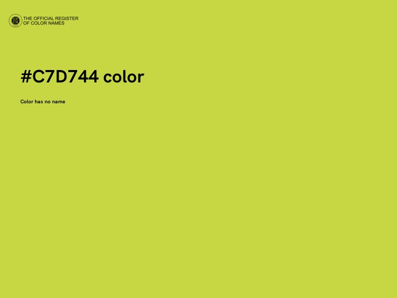 #C7D744 color image