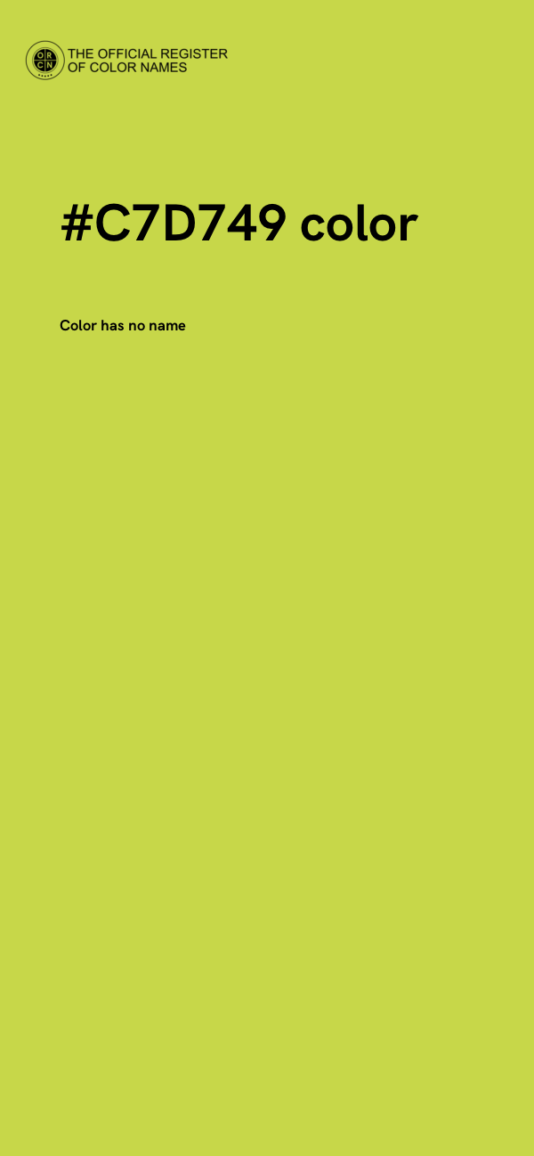 #C7D749 color image