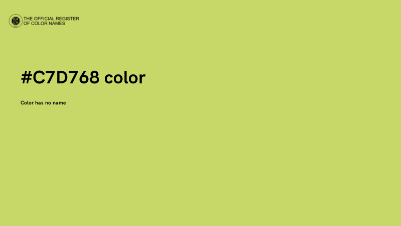 #C7D768 color image