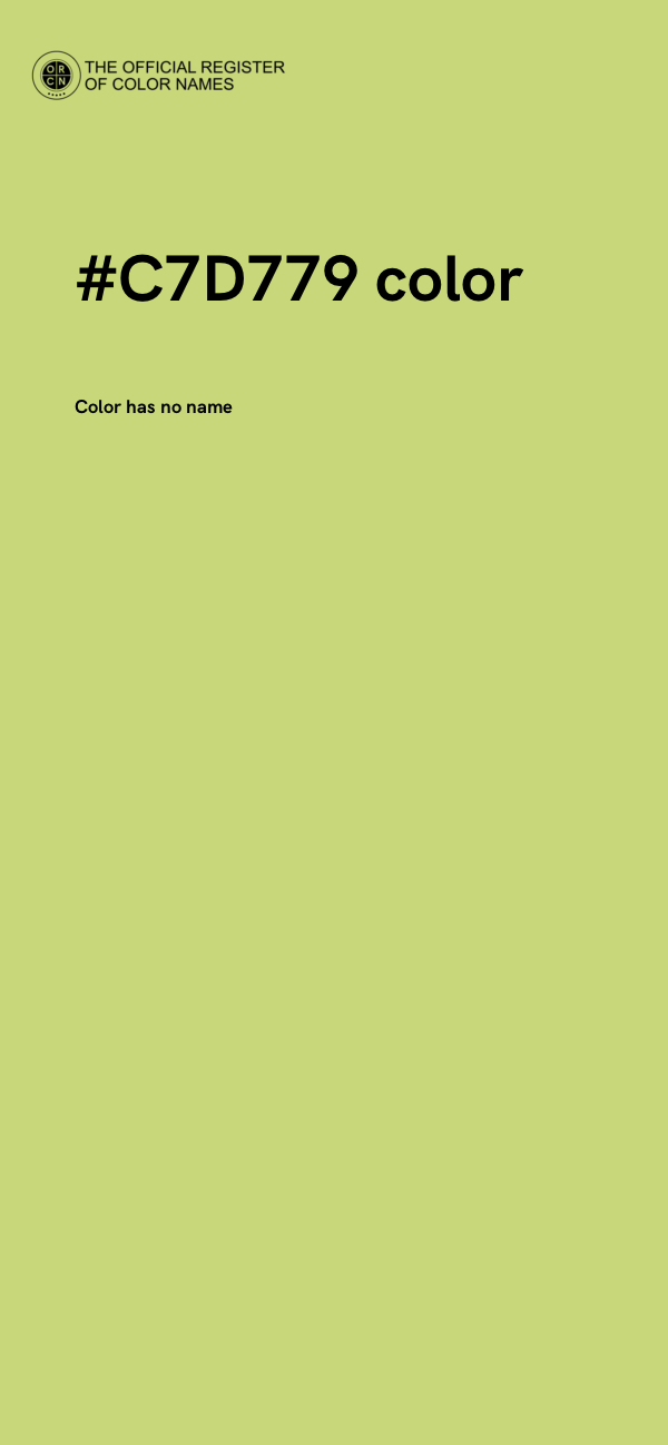 #C7D779 color image