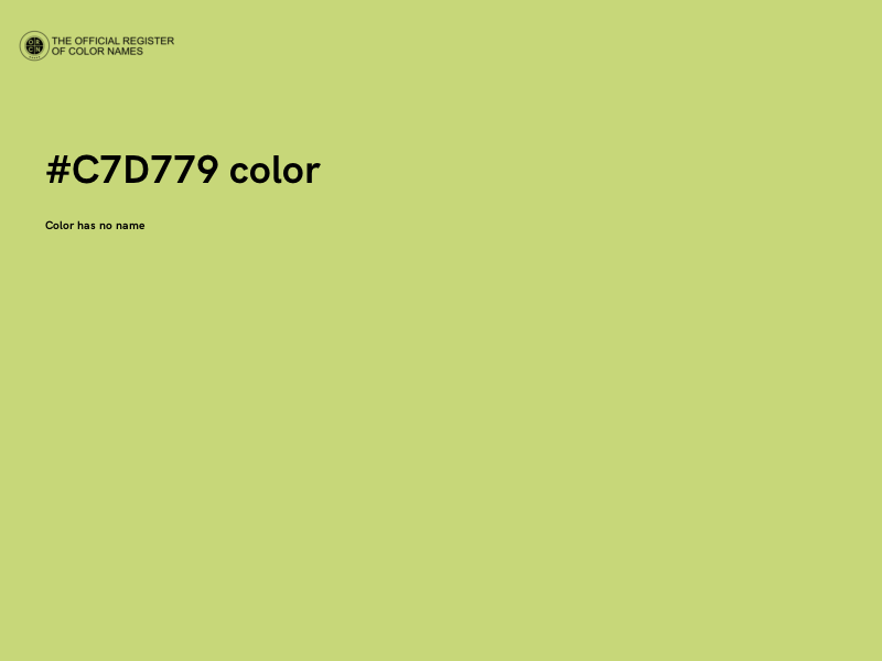 #C7D779 color image