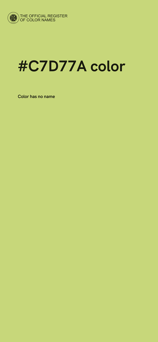 #C7D77A color image