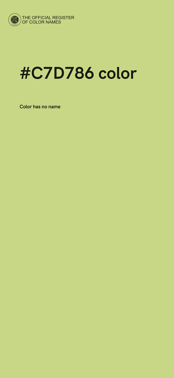 #C7D786 color image