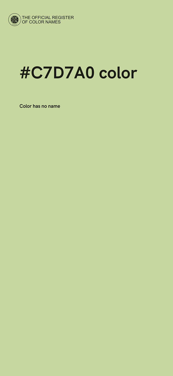 #C7D7A0 color image