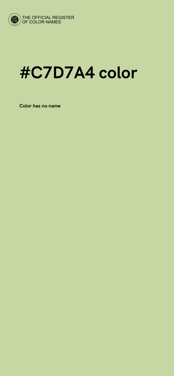 #C7D7A4 color image