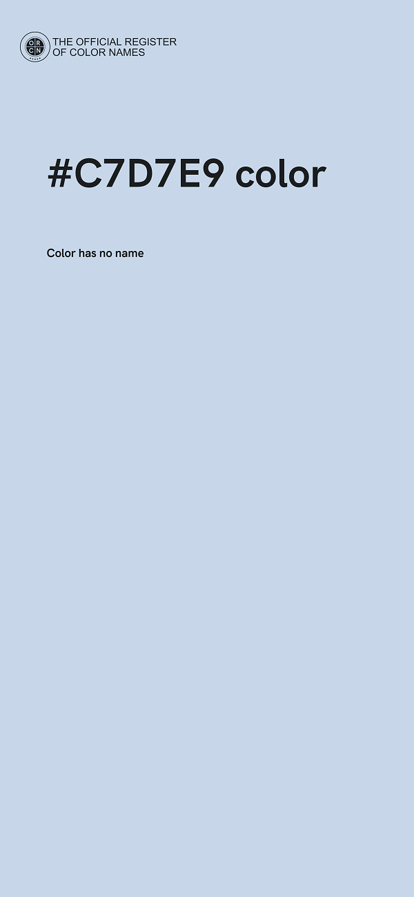 #C7D7E9 color image