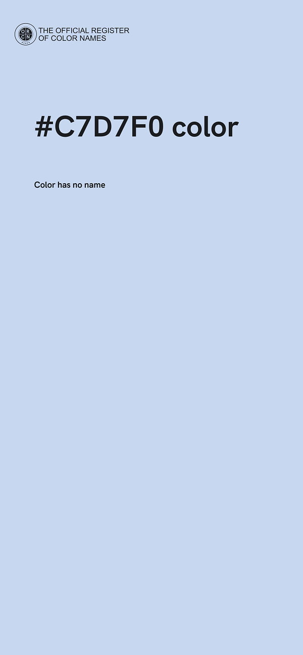 #C7D7F0 color image