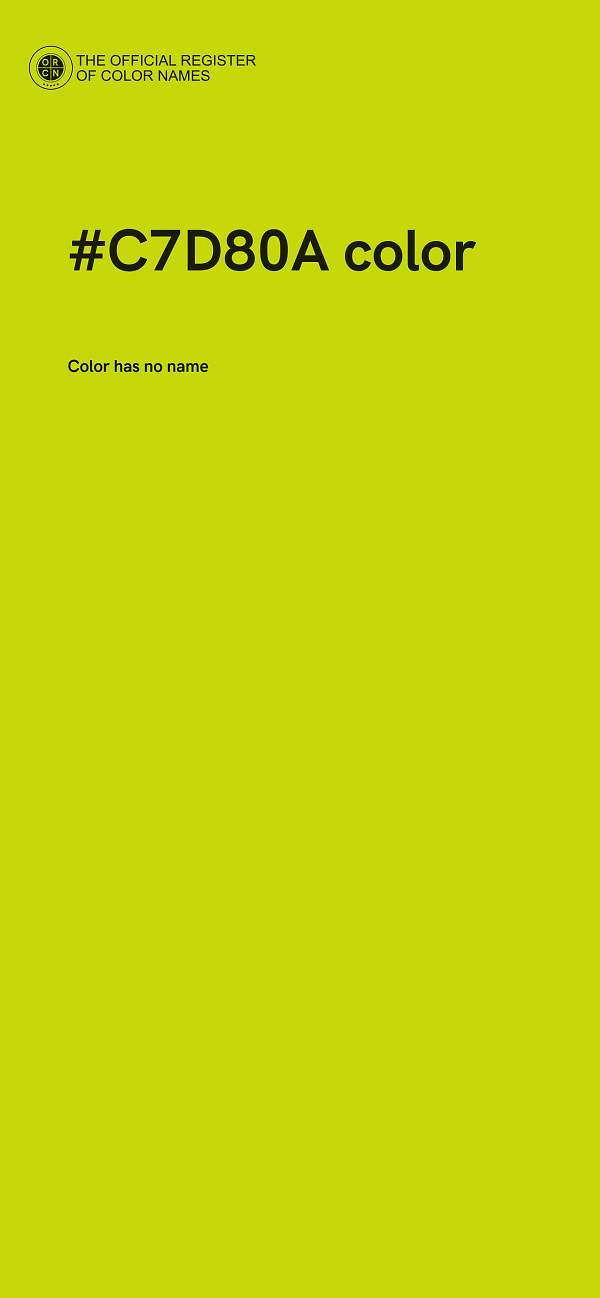 #C7D80A color image