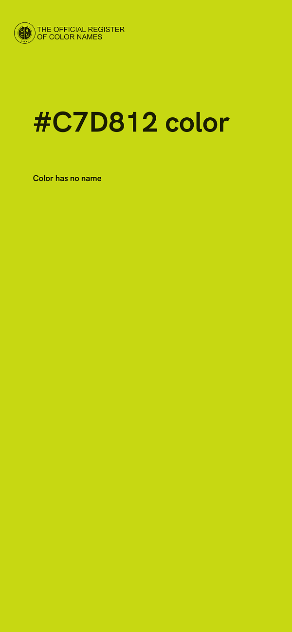 #C7D812 color image