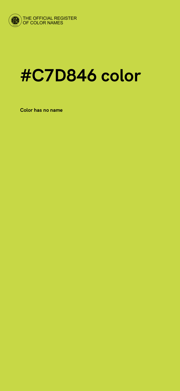 #C7D846 color image
