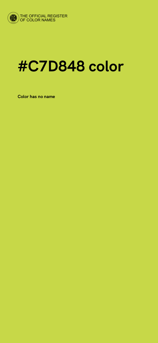 #C7D848 color image