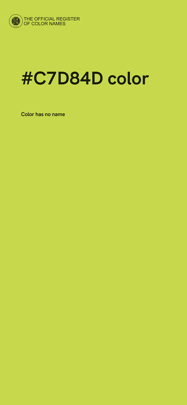 #C7D84D color image