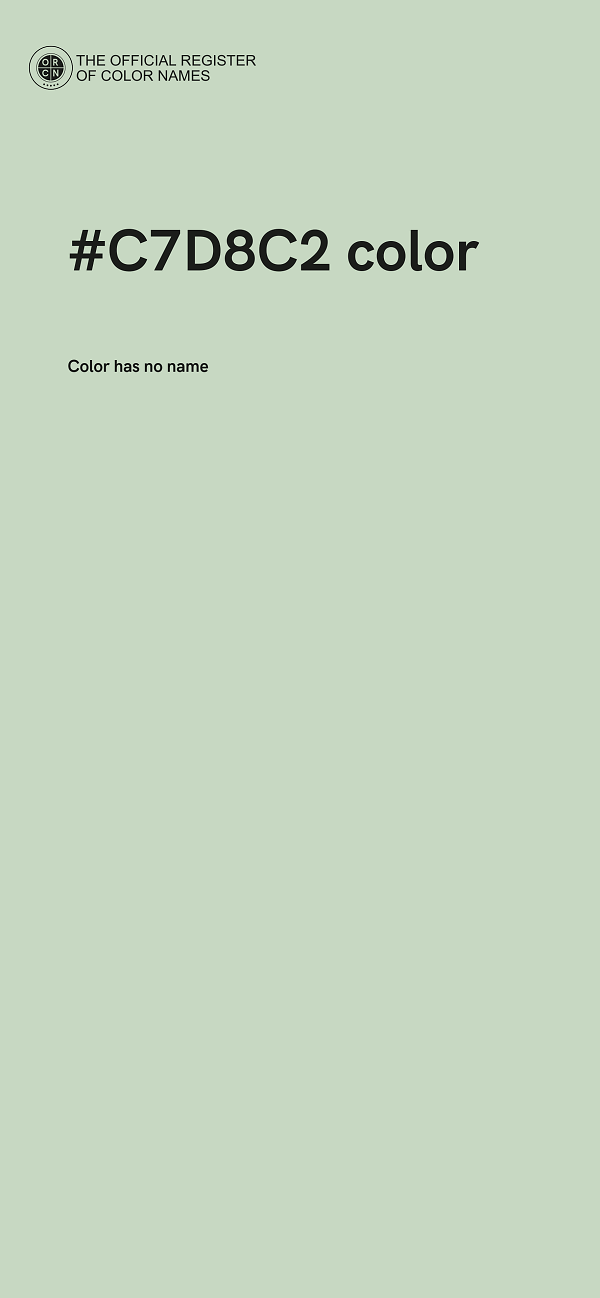 #C7D8C2 color image