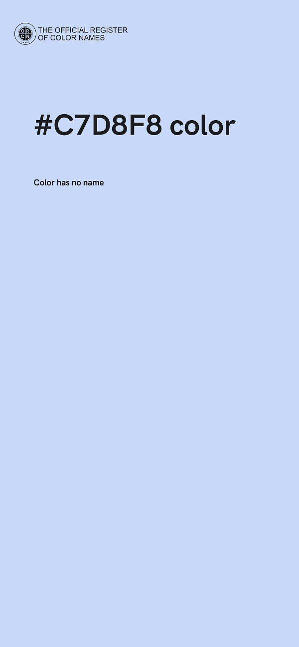 #C7D8F8 color image