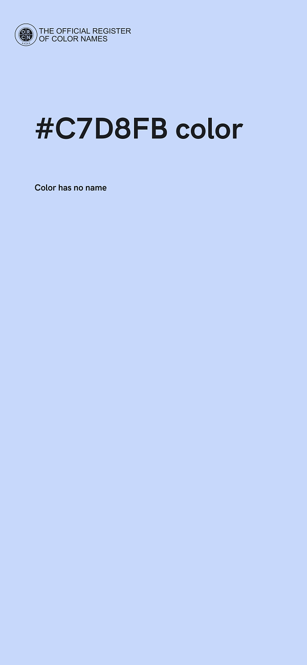 #C7D8FB color image