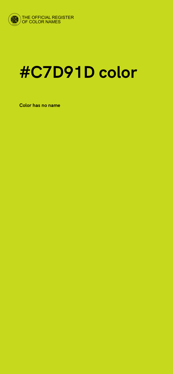 #C7D91D color image
