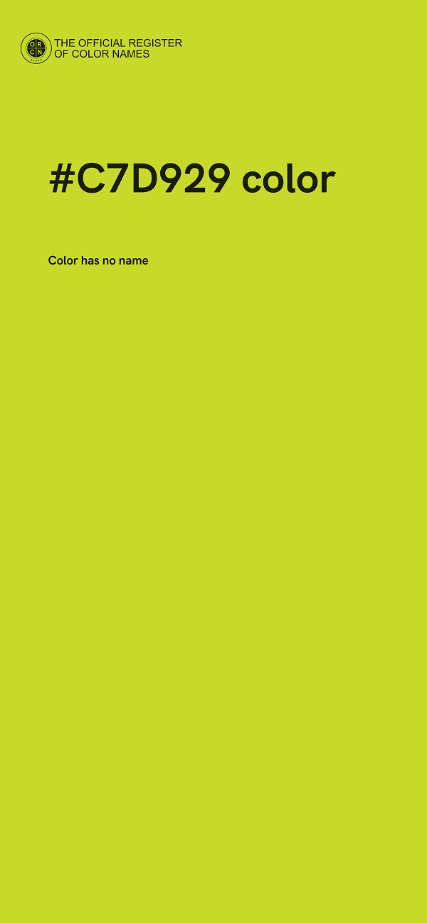#C7D929 color image