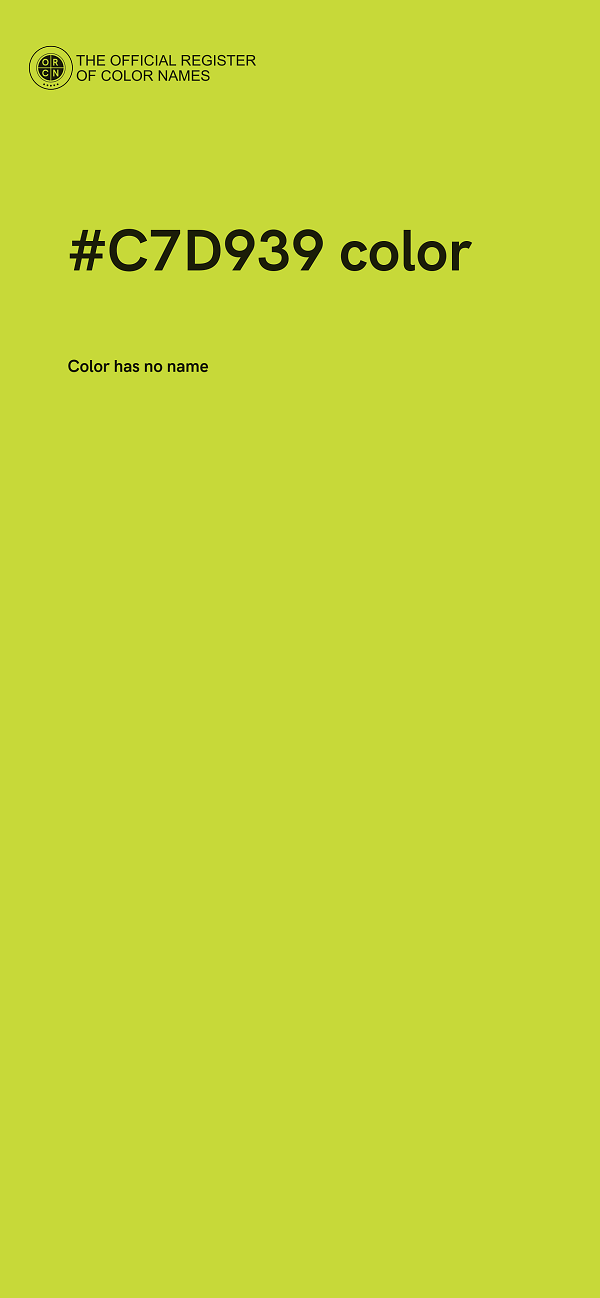 #C7D939 color image