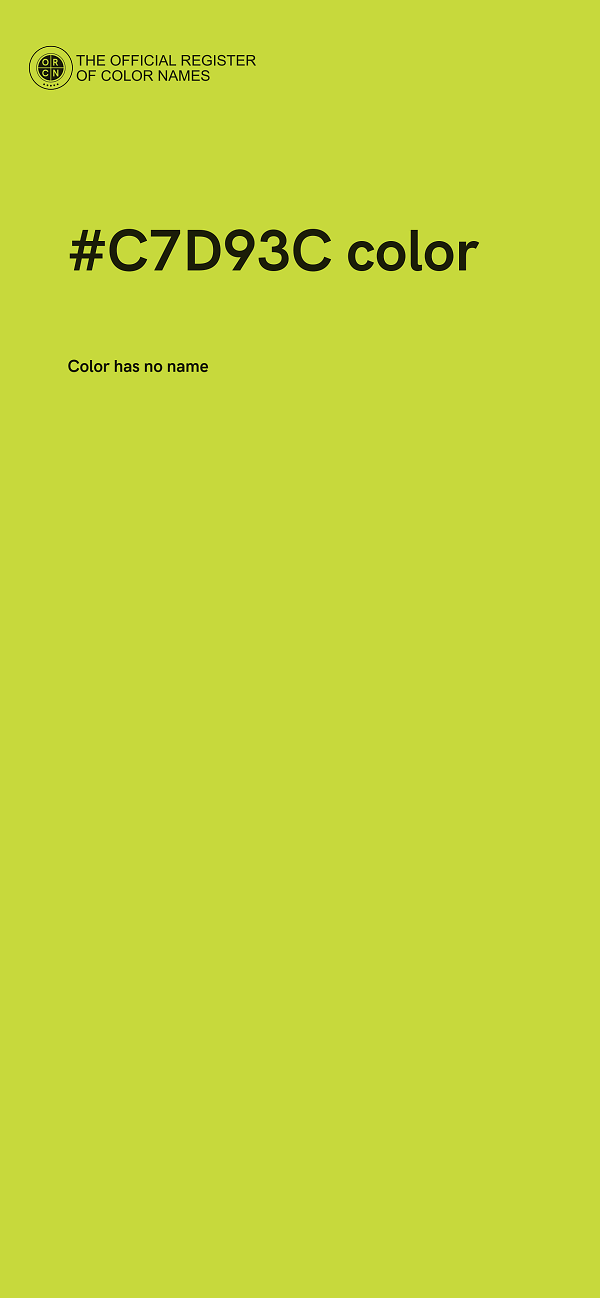#C7D93C color image