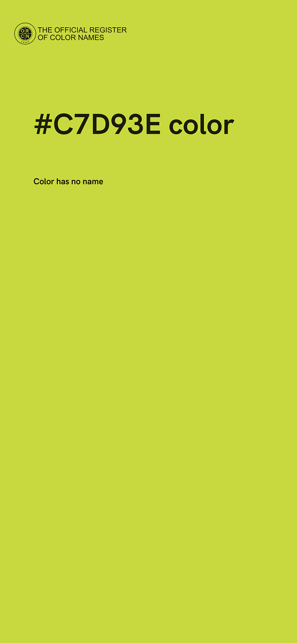 #C7D93E color image