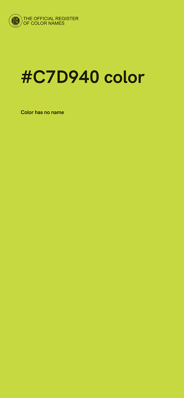 #C7D940 color image