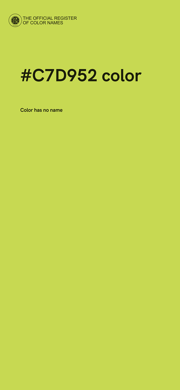 #C7D952 color image