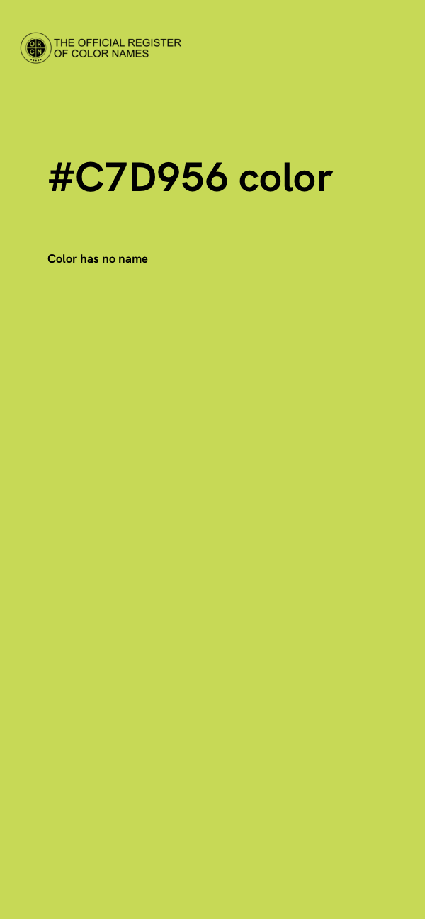 #C7D956 color image