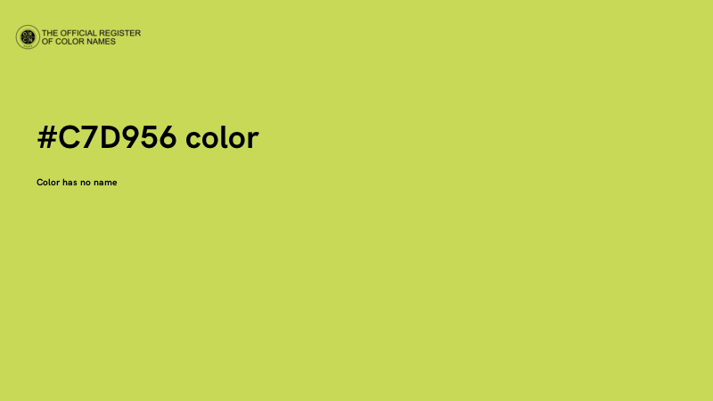 #C7D956 color image