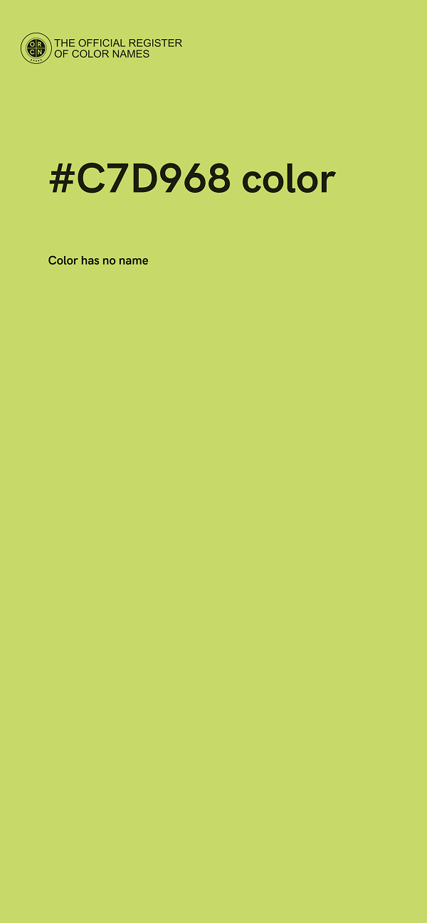 #C7D968 color image