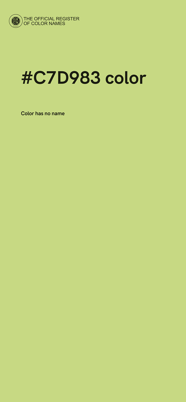 #C7D983 color image