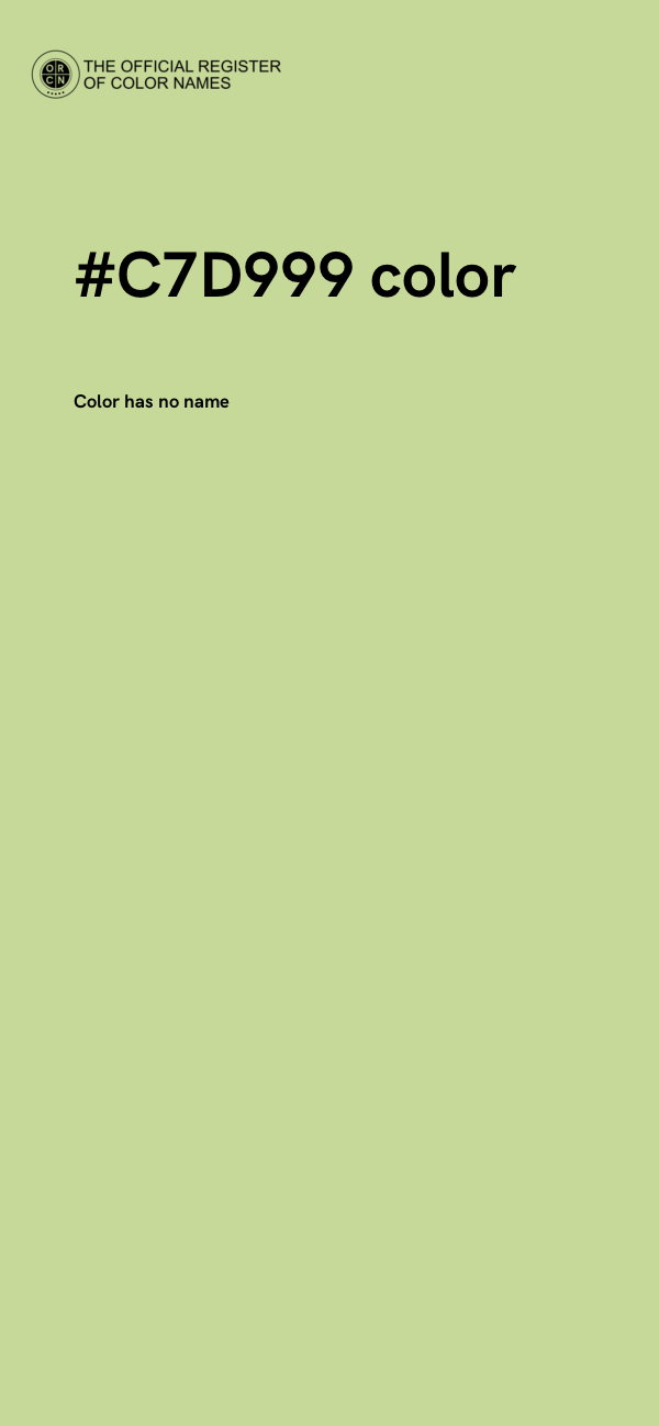 #C7D999 color image