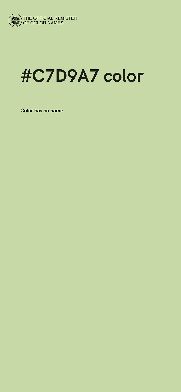 #C7D9A7 color image