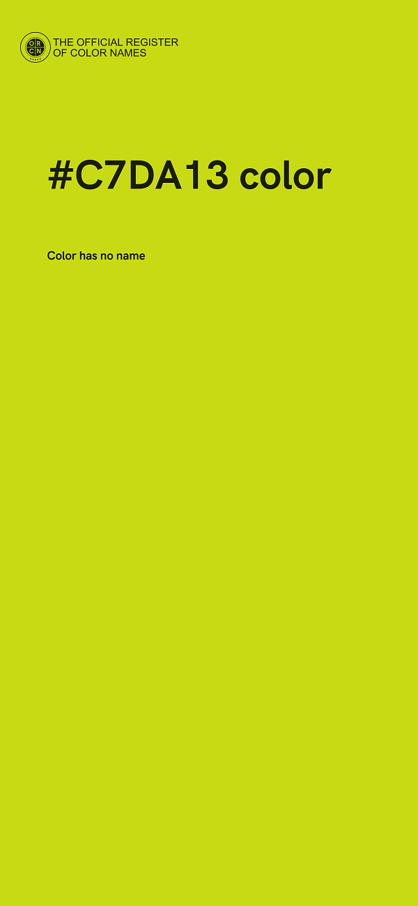 #C7DA13 color image