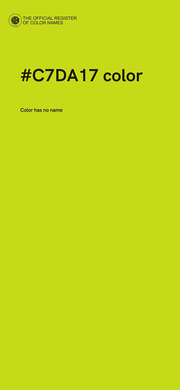 #C7DA17 color image