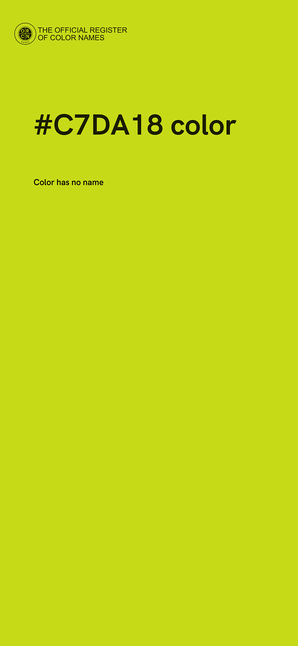 #C7DA18 color image