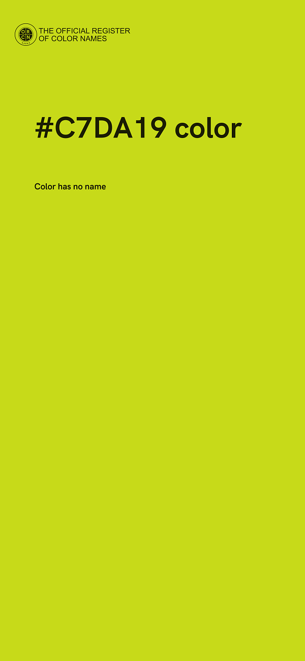 #C7DA19 color image